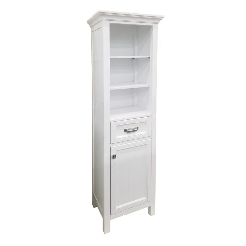 Brantley Harbor White Linen Cabinet | Call Builders Surplus