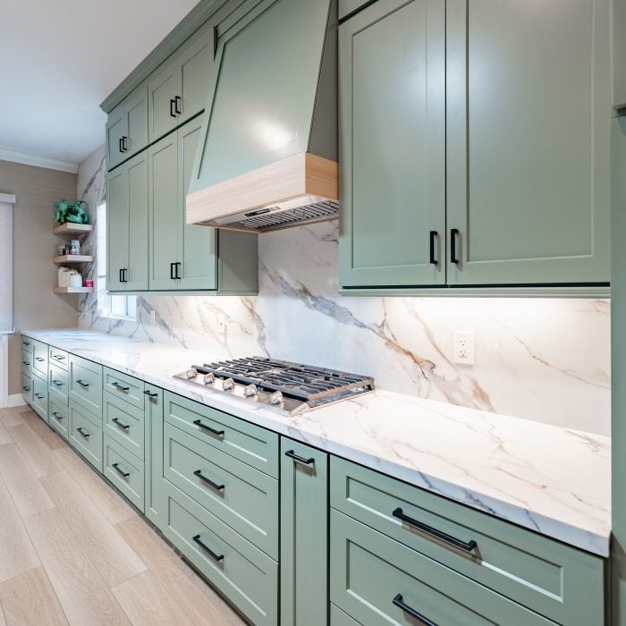 Katella Jade Green Kitchen Cabinets - Image 2