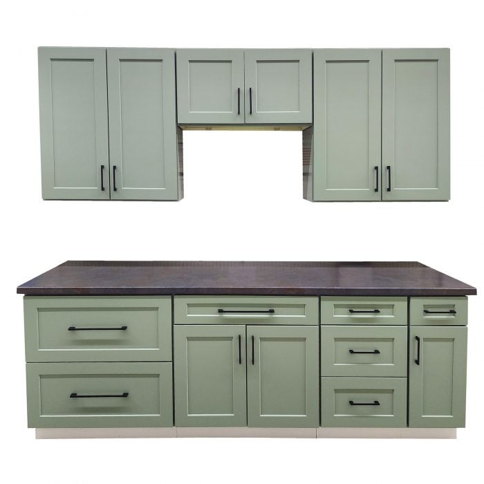 Katella Jade Green Kitchen Cabinets - Image 4