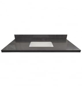 Charcoal Grey Quartz Stone Vanity Top