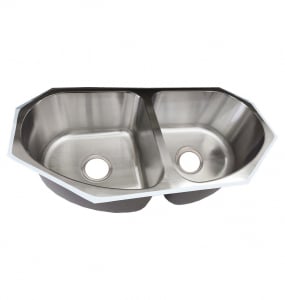 Stainless Steel Undermount Double Arched Kitchen Sink