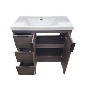 Evana Leached Oak Vanity & Top Combo – Closeout