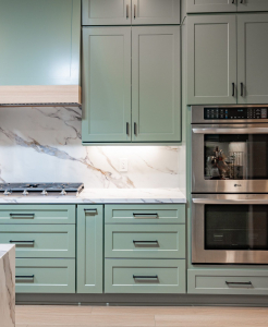 Katella Jade Green Kitchen Cabinets