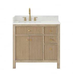 Sarrito Natural Oak Vanity & Top Combo