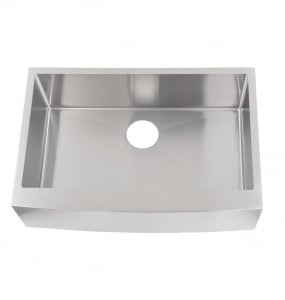 Stainless Steel Farmhouse Kitchen Sink – Single – 30 in. Wide